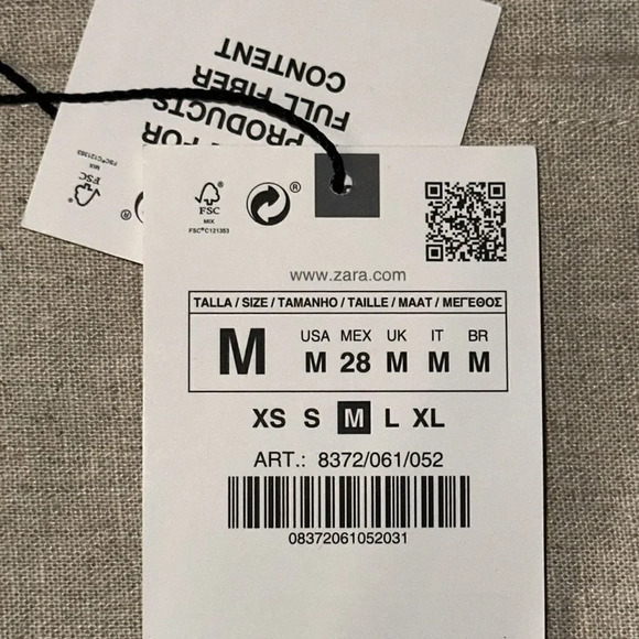 ZARA | Light Beige | LINEN BLEND BELTED TRENCH - Picture 10 of 11